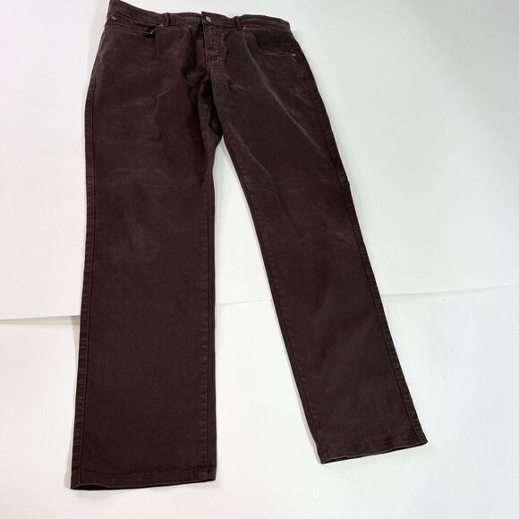 Peter Millar Crown Pant Mens 36 Brown Cotton Blend Soft Touch Twill 5 Pocket - Picture 1 of 9